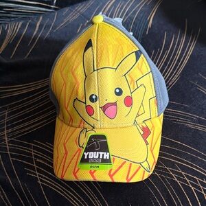 Brand new with tag Pokemon Pikachu Youth Hat - Yellow and Gray